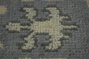 Gray Floral Modern 4X6 Oushak Oriental Rug