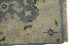 Gray Floral Modern 4X6 Oushak Oriental Rug