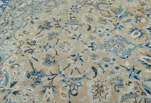 Semi Antique Muted Floral Traditional 10X13 Vintage Oriental Rug