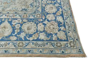 Semi Antique Muted Floral Traditional 10X13 Vintage Oriental Rug