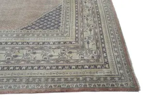 Muted Colors Tribal 9X12 Vintage Oriental Rug