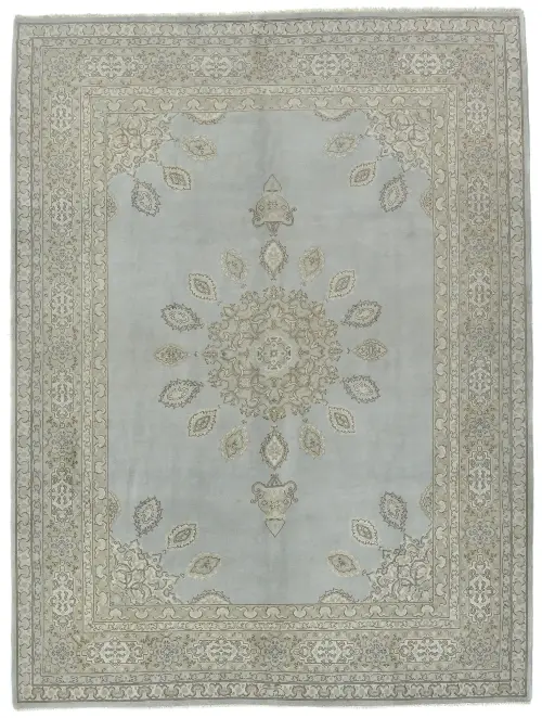 Muted Colors Floral Traditional 9X12 Vintage Oriental Rug
